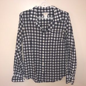 J. Crew gingham button down